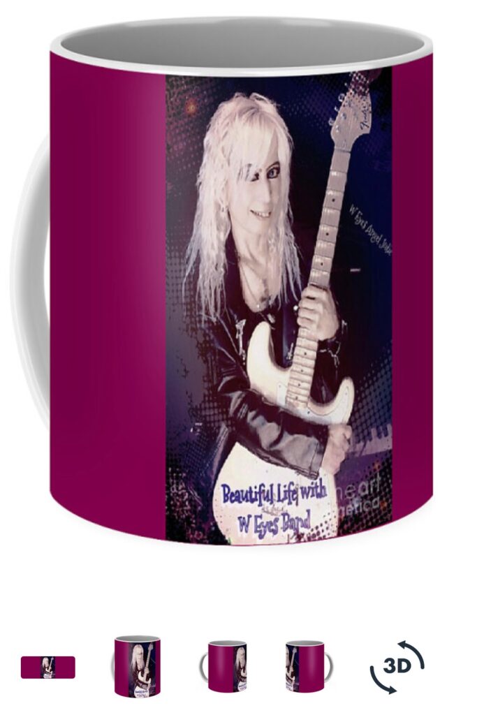 Beautiful Life with W Eyes Band Coffee Mug